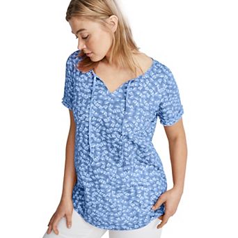 ellos Plus Size Keyhole Tee