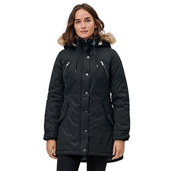 ellos Plus Size Modern A-Line Parka