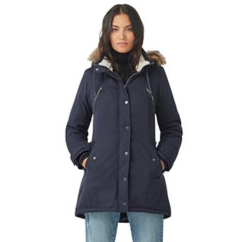 ellos Plus Size Modern A-Line Parka