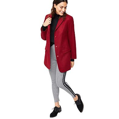 ellos Plus Size Long Wool Blend Blazer