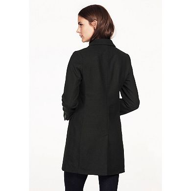 ellos Plus Size Long Wool Blend Blazer