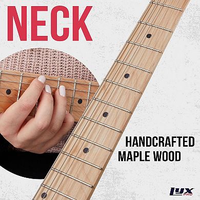 Lyxpro 30” Left Handed Electric Guitar Tl Series, Solid Body Guitar With 3-way Switch