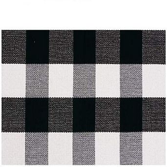 Marcielo Cotton Plaid Rugs Outdoor Mats 27.5 by 43 in