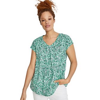 ellos Plus Size Twisted V-Neck Tee