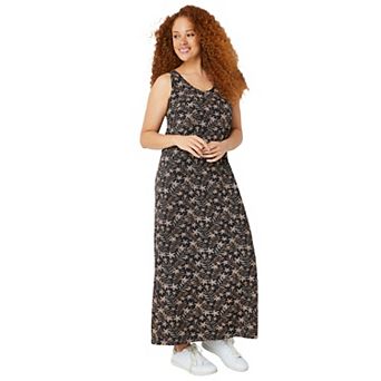 ellos Plus Size Sleeveless Knit Maxi Dress