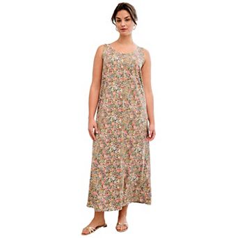 ellos Plus Size Sleeveless Knit Maxi Dress