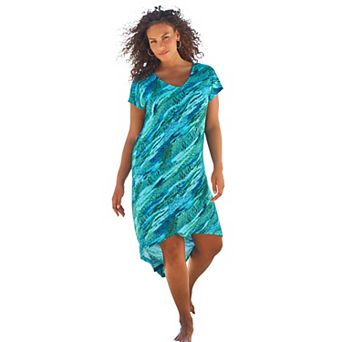 Swim 365 Women's Plus Size High-low Cover Up