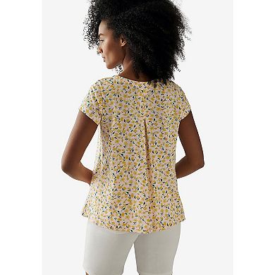 ellos Plus Size Trapeze Knit Tee