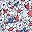 Blue Red Ditsy