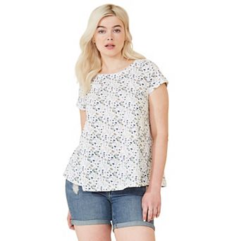 ellos Plus Size Trapeze Knit Tee