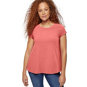 ellos Plus Size Trapeze Knit Tee