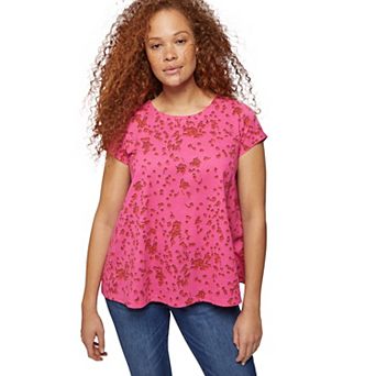 ellos Plus Size Trapeze Knit Tee
