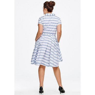 ellos Plus Size Sandy Shirtwaist Dress