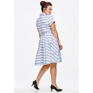 ellos Plus Size Sandy Shirtwaist Dress