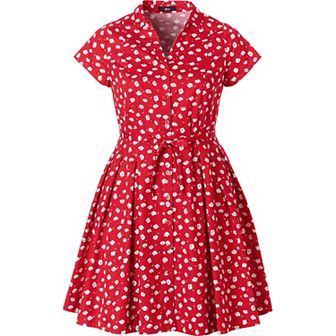 ellos Plus Size Sandy Shirtwaist Dress