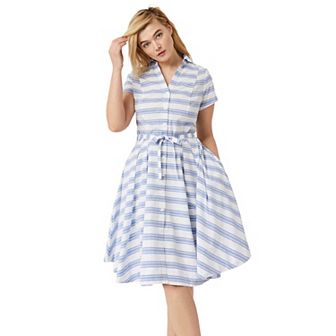 ellos Plus Size Sandy Shirtwaist Dress