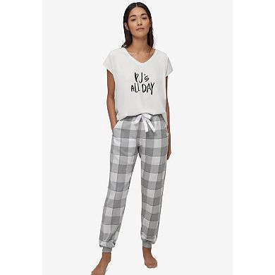 ellos Plus Size Screen-Print Sleep Tee