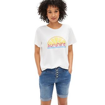 ellos Plus Size Sunshine Graphic Tee