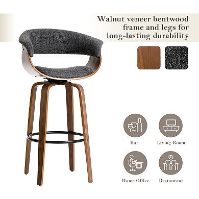 Glitzhome Swivel Barstools Set Of 2