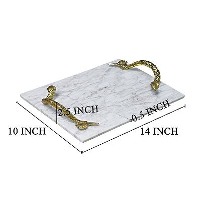 Snake authentic Marble Serving Tray