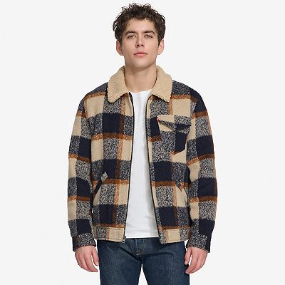 Men s Levi s Wool Blended Depot Jacket with Sherpa Collar