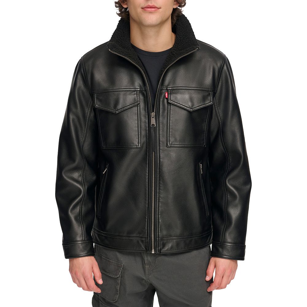 Racer Jacket Kohls Levi Leather Jacket Levi's Men Faux Leather