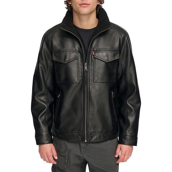 A LEATHER【NEW】TRUCKER JACKET サイズ56 A LEATHER【NEW】TRUCKER JACKET サイズ56