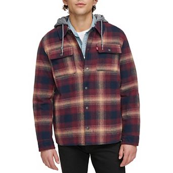 Men's Levi's® Shirt Jacket with Fleece Hood