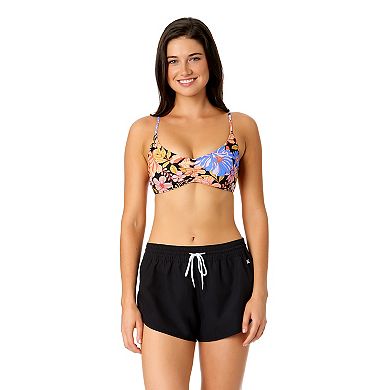 Juniors' Hurley Elastic Waist Boardshorts With Tie Front