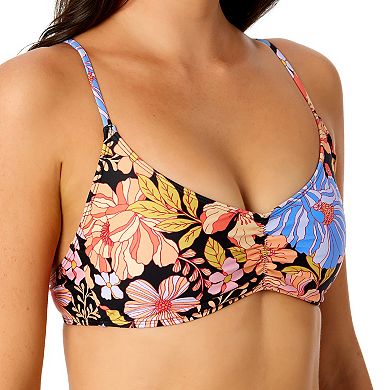 Juniors' Hurley Dahlia Dreams Shirred Adjustable Bralette Swim Top