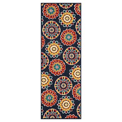 Sonoma Goods For Life Floral Medallion Indoor / Outdoor Area or Throw Rug
