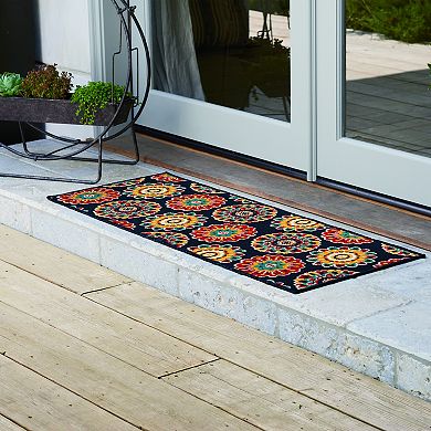 Sonoma Goods For Life Floral Medallion Indoor / Outdoor Area or Throw Rug