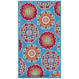 Sonoma Goods For Life® Floral Medallion Indoor / Outdoor Area or Throw Rug