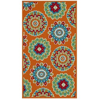 Sonoma Goods For Life® Floral Medallion Indoor / Outdoor Area or Throw Rug