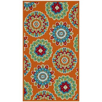 Sonoma Goods For Life® Floral Medallion Indoor / Outdoor Area or Throw Rug