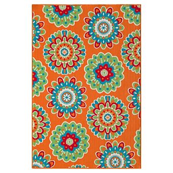 Sonoma Goods For Life® Floral Medallion Indoor / Outdoor Area or Throw Rug