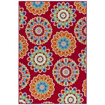 Sonoma Goods For Life® Floral Medallion Indoor / Outdoor Area or Throw Rug