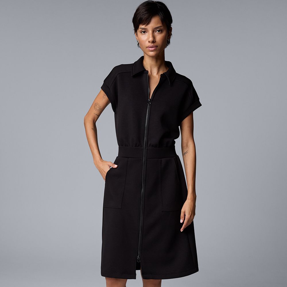 Women's Simply Vera Vera Wang Zip Front Midi Dress