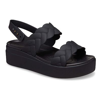 【Crocs】◆大人気◆Brooklyn Woven Buckle Sandals◆BLACK◆ Brooklyn Buckle - Crocs