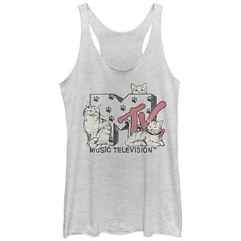 Juniors' MTV Meowsic Television Racerback Tank Top