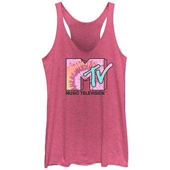 Juniors' MTV Music Television Tie Dye Racerback Tank Top