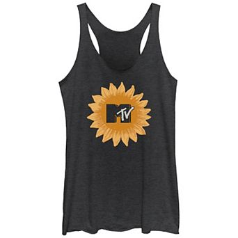 Juniors' MTV Sunflower Logo Racerback Tank Top