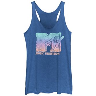 Juniors' MTV Spray Paint Logo Racerback Tank Top