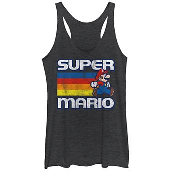 Juniors' Nintendo Super Mario Bros Running Racerback Tank Top