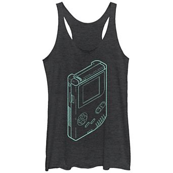 Juniors' Nintendo Game Boy Sketch Racerback Tank Top