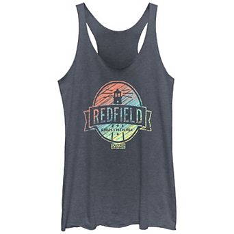Juniors' Outer Banks Redfield Lighthouse Racerback Tank Top