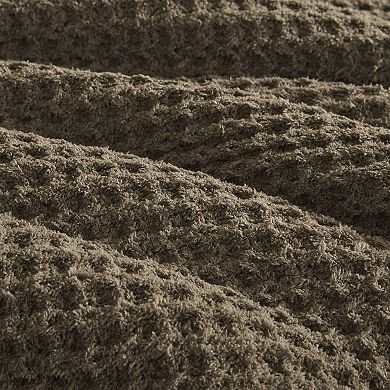 Madison Park Riordan Waffle Knit Chenille Midweight Comforter Set