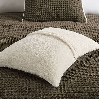 Madison Park Riordan Waffle Knit Chenille Midweight Comforter Set