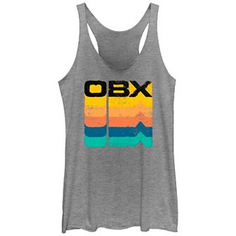 Juniors' Outer Banks OBX Multicolor Racerback Tank Top