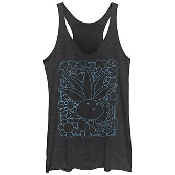 Juniors' Pokemon Oddish Flower Frame Racerback Tank Top